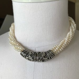 SILPADA Twisted Pearl Necklace.